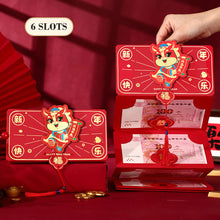 Load image into Gallery viewer, 2026 Horse Year 3D Cartoon Folding Red Envelope Thickened Paper Hongbao Lucky Money Pocket Blessing Good Luck Red Bags
