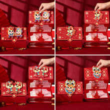 Load image into Gallery viewer, 2026 Horse Year 3D Cartoon Folding Red Envelope Thickened Paper Hongbao Lucky Money Pocket Blessing Good Luck Red Bags
