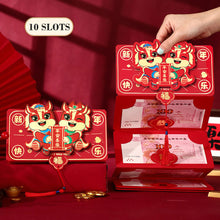 Load image into Gallery viewer, 2026 Horse Year 3D Cartoon Folding Red Envelope Thickened Paper Hongbao Lucky Money Pocket Blessing Good Luck Red Bags
