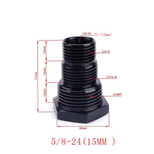 Load image into Gallery viewer, Car Oil Filter Conversion Adapter Fitting 1/2-28 &amp; 5/8-24 Threads for Car Modification 3-Layer Thread Design Aluminum Alloy
