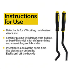 Load image into Gallery viewer, Car Roof Handle Removal Tool Pull Hook for Interior Trim Repair Auto Tool with Handle For VW Golf Tiguan
