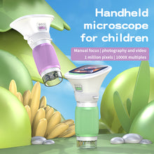 Load image into Gallery viewer, Smart Handheld Microscope with Camera Digital High Magnification Educational Toy Electronic Science Experiment Kit Gift for Students
