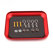 Load image into Gallery viewer, RC Model Screw Organizer With Magnetic Base Aluminum Alloy Tray Model Tool Storage Box For DIY Model Builder Tools Accessory
