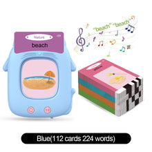Load image into Gallery viewer, Multi-language Talking Flash Card Learning Reader Educational Toy for Toddlers Montessori Gift for Ages 1-6 Years Toddlers &amp; Preschoolers
