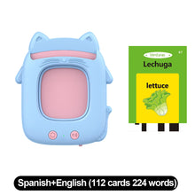 Load image into Gallery viewer, Multi-language Talking Flash Card Learning Reader Educational Toy for Toddlers Montessori Gift for Ages 1-6 Years Toddlers &amp; Preschoolers
