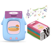 Load image into Gallery viewer, Multi-language Talking Flash Card Learning Reader Educational Toy for Toddlers Montessori Gift for Ages 1-6 Years Toddlers &amp; Preschoolers
