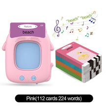 Load image into Gallery viewer, Multi-language Talking Flash Card Learning Reader Educational Toy for Toddlers Montessori Gift for Ages 1-6 Years Toddlers &amp; Preschoolers
