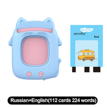Load image into Gallery viewer, Multi-language Talking Flash Card Learning Reader Educational Toy for Toddlers Montessori Gift for Ages 1-6 Years Toddlers &amp; Preschoolers
