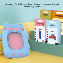 Load image into Gallery viewer, Multi-language Talking Flash Card Learning Reader Educational Toy for Toddlers Montessori Gift for Ages 1-6 Years Toddlers &amp; Preschoolers
