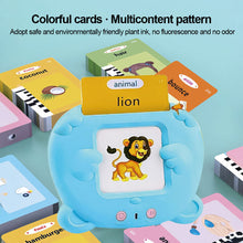 Load image into Gallery viewer, Multi-language Talking Flash Card Learning English Reader Educational Toy for Toddlers Montessori Gift for Ages 1-6 Years Toddlers &amp; Preschoolers
