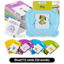 Load image into Gallery viewer, Multi-language Talking Flash Card Learning English Reader Educational Toy for Toddlers Montessori Gift for Ages 1-6 Years Toddlers &amp; Preschoolers
