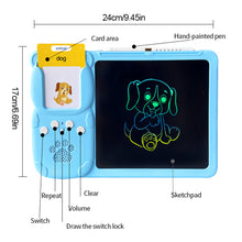 Load image into Gallery viewer, 2 in 1 Talking Flash Cards &amp; LCD Writing Tablet Educational Montessori-style Writing Drawing Interactive Board For Toddlers Preschool Boys &amp; Girls
