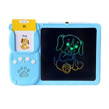 Load image into Gallery viewer, 2 in 1 Talking Flash Cards &amp; LCD Writing Tablet Educational Montessori-style Writing Drawing Interactive Board For Toddlers Preschool Boys &amp; Girls
