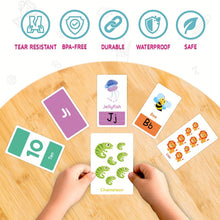 Load image into Gallery viewer, Flash Cards for Toddlers Alphabet ABC Toddlers Learning Cards Parent-Child Bonding Interactive Play Preschoolers Kids Ages 2-4 Toys &amp; Games

