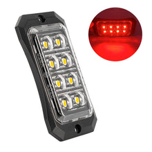 Load image into Gallery viewer, 4/8/12 LED Truck LED Side Marker Light Strobe Flash Warning Light 12-24V Waterproof Lens Light for Trucks &amp; Trailers
