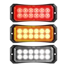 Load image into Gallery viewer, 4/8/12 LED Truck LED Side Marker Light Strobe Flash Warning Light 12-24V Waterproof Lens Light for Trucks &amp; Trailers
