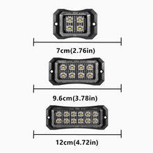 Load image into Gallery viewer, 4/8/12 LED Truck LED Side Marker Light Strobe Flash Warning Light 12-24V Waterproof Lens Light for Trucks &amp; Trailers
