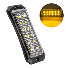 Load image into Gallery viewer, 4/8/12 LED Truck LED Side Marker Light Strobe Flash Warning Light 12-24V Waterproof Lens Light for Trucks &amp; Trailers
