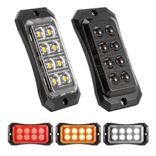 Load image into Gallery viewer, 4/8/12 LED Truck LED Side Marker Light Strobe Flash Warning Light 12-24V Waterproof Lens Light for Trucks &amp; Trailers
