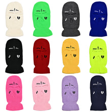Load image into Gallery viewer, Winter 3-Hole Knitted Beanie Funny Woolen Pull-Over Hat Windproof Thermal Neck and Ear Warmer Sports Headgear for Outdoor Cycling Skiing
