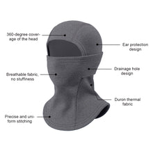 Load image into Gallery viewer, Kids Winter Thermal Headgear Solid Color Fleece Lined Thickened Cold Protection Face Mask Outdoor Skiing Cycling Neck and Face Head Covering
