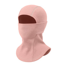 Load image into Gallery viewer, Kids Winter Thermal Headgear Solid Color Fleece Lined Thickened Cold Protection Face Mask Outdoor Skiing Cycling Neck and Face Head Covering
