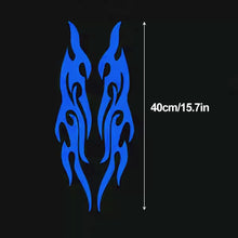 Load image into Gallery viewer, 2Pcs 30/40/50cm Car Motorcycle Sticker Flames Reflective Decal Sticker Decoration Decals Vinyl Waterproof
