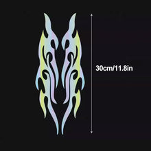 Load image into Gallery viewer, 2Pcs 30/40/50cm Car Motorcycle Sticker Flames Reflective Decal Sticker Decoration Decals Vinyl Waterproof
