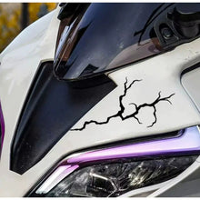 Load image into Gallery viewer, 2Pcs 20x10cm Motorcycle Reflective Lightning Stickers DIY Motorbike Helmet Windshield Scooter Self-adhesive Vinyl Decals Waterproof
