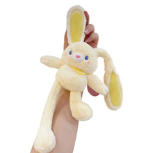 Load image into Gallery viewer, Cute Pull Ear Rabbit Plush Soft Stuffed Bunny Doll Bag Pendant Stress Relief Creative Gift For Kids 20cm
