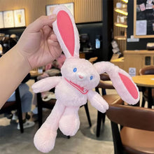Load image into Gallery viewer, Cute Pull Ear Rabbit Plush Soft Stuffed Bunny Doll Bag Pendant Stress Relief Creative Gift For Kids 20cm
