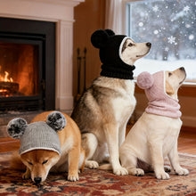 Load image into Gallery viewer, Knitted Warm Pet Hat For Medium Large Dogs Noise Reduction Calming Year Round Photography Headwear
