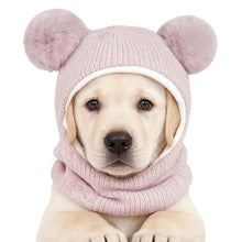 Load image into Gallery viewer, Knitted Warm Pet Hat For Medium Large Dogs Noise Reduction Calming Year Round Photography Headwear
