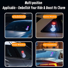 Load image into Gallery viewer, Dynamic LED Car Window Ambient Light Sticker Heart &amp; Pattern Display for Front/Rear Windshield USB/12V Decoration Light
