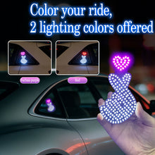 Load image into Gallery viewer, Dynamic LED Car Window Ambient Light Sticker Heart &amp; Pattern Display for Front/Rear Windshield USB/12V Decoration Light
