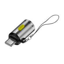 Load image into Gallery viewer, Key Chain 2.5cm USB Type C Plug LED Mini Flashlight LED Light Torches For Phone Power Banks Camping Hiking Travel
