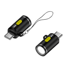 Load image into Gallery viewer, Key Chain 2.5cm USB Type C Plug LED Mini Flashlight LED Light Torches For Phone Power Banks Camping Hiking Travel
