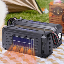 Load image into Gallery viewer, Solar Wireless Bluetooth Speaker Dual Solar Power Rechargeable with Flashlight TF USB Mp3 Music Player Audio System Fm Radio
