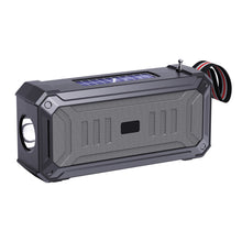 Load image into Gallery viewer, Solar Wireless Bluetooth Speaker Dual Solar Power Rechargeable with Flashlight TF USB Mp3 Music Player Audio System Fm Radio
