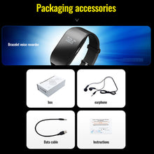 Load image into Gallery viewer, 4-32GB Mini Camera Watch Audio Voice Recorder Bracelet USB Flash Driver Dictaphone Noise Reduce Sound Recording Wristband
