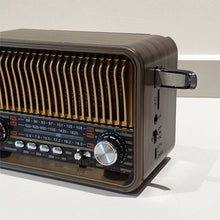 Load image into Gallery viewer, Retro Wireless Radio Portable AM/FM/SW with USB Rechargeable Battery With antenna AUX and TF card playback suitable for home
