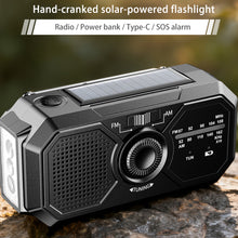 Load image into Gallery viewer, Portable Solar Radio Emergency Kits first Aid Radio with Crank Dynamo AM/FM Radio Blackout Power station USB Phone Charger
