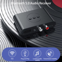 Load image into Gallery viewer, NFC Bluetooth-Compatible 5.0 Audio Receiver U Disk RCA 3.5mm AUX USB Stereo Music Wireless Adapter Hands-Free Calls for Car
