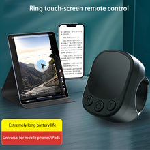 Load image into Gallery viewer, Scrolling Ring Remote Control Touchpad Camera Shutter Mouse Ring for Short Video Control Compatible with iPhone iPad
