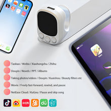 Load image into Gallery viewer, Scrolling Ring Remote Control Touchpad Camera Shutter Mouse Ring for Short Video Control Compatible with iPhone iPad
