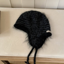 Load image into Gallery viewer, Winter Hat Women Wool Knitted Striped Beanie Baggy Cap Warm Windproof Outdoor Ski Balaclava Casual
