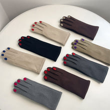 Load image into Gallery viewer, Fashion Nail Polish Gloves Grace Lady Winter Vintage Full Finger Glove Women Thick Driving Touch Screen Warm Mittens Female
