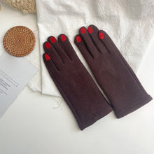 Load image into Gallery viewer, Fashion Nail Polish Gloves Grace Lady Winter Vintage Full Finger Glove Women Thick Driving Touch Screen Warm Mittens Female

