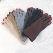 Load image into Gallery viewer, Fashion Nail Polish Gloves Grace Lady Winter Vintage Full Finger Glove Women Thick Driving Touch Screen Warm Mittens Female
