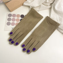 Load image into Gallery viewer, Fashion Nail Polish Gloves Grace Lady Winter Vintage Full Finger Glove Women Thick Driving Touch Screen Warm Mittens Female
